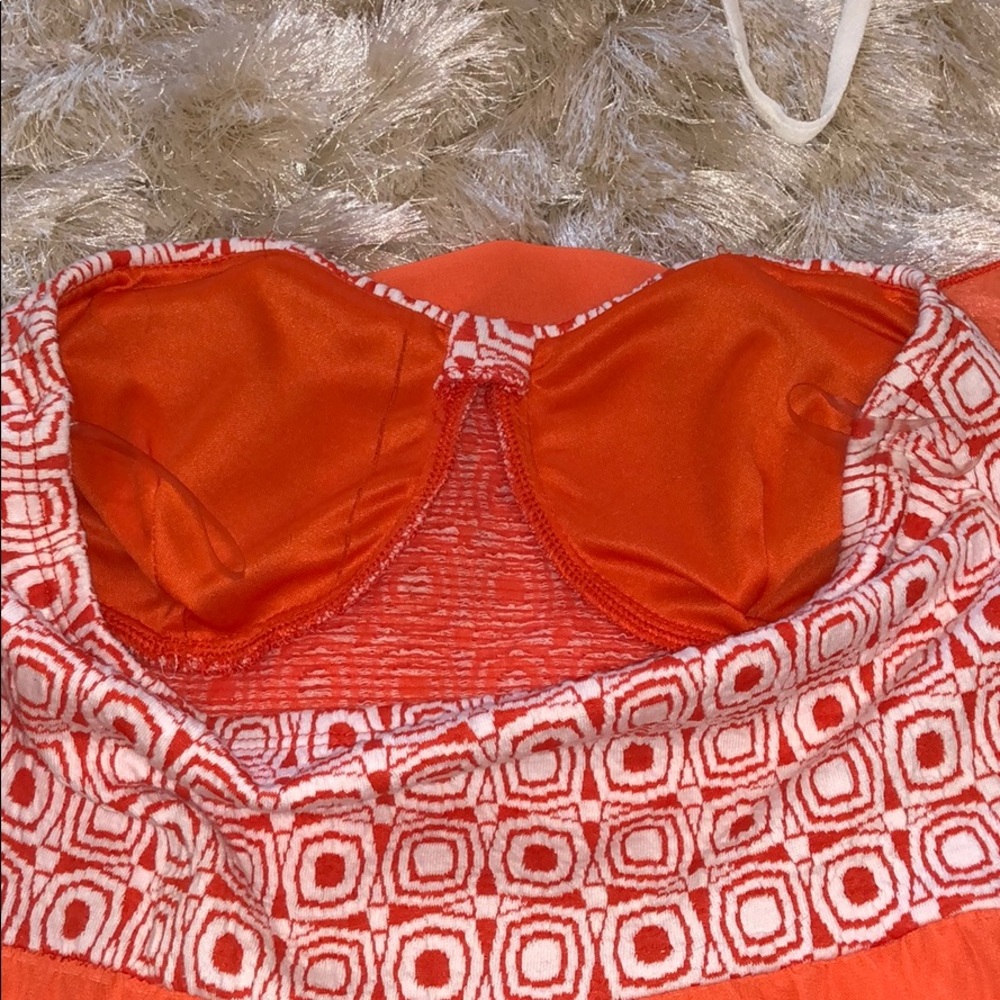 Orange High-Low Dress - Picture 5 of 6